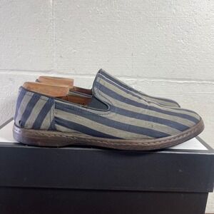 John Varvatos Mykonos Venetian Blue Gray Slip On Casual Shoes Men's Size 11.5